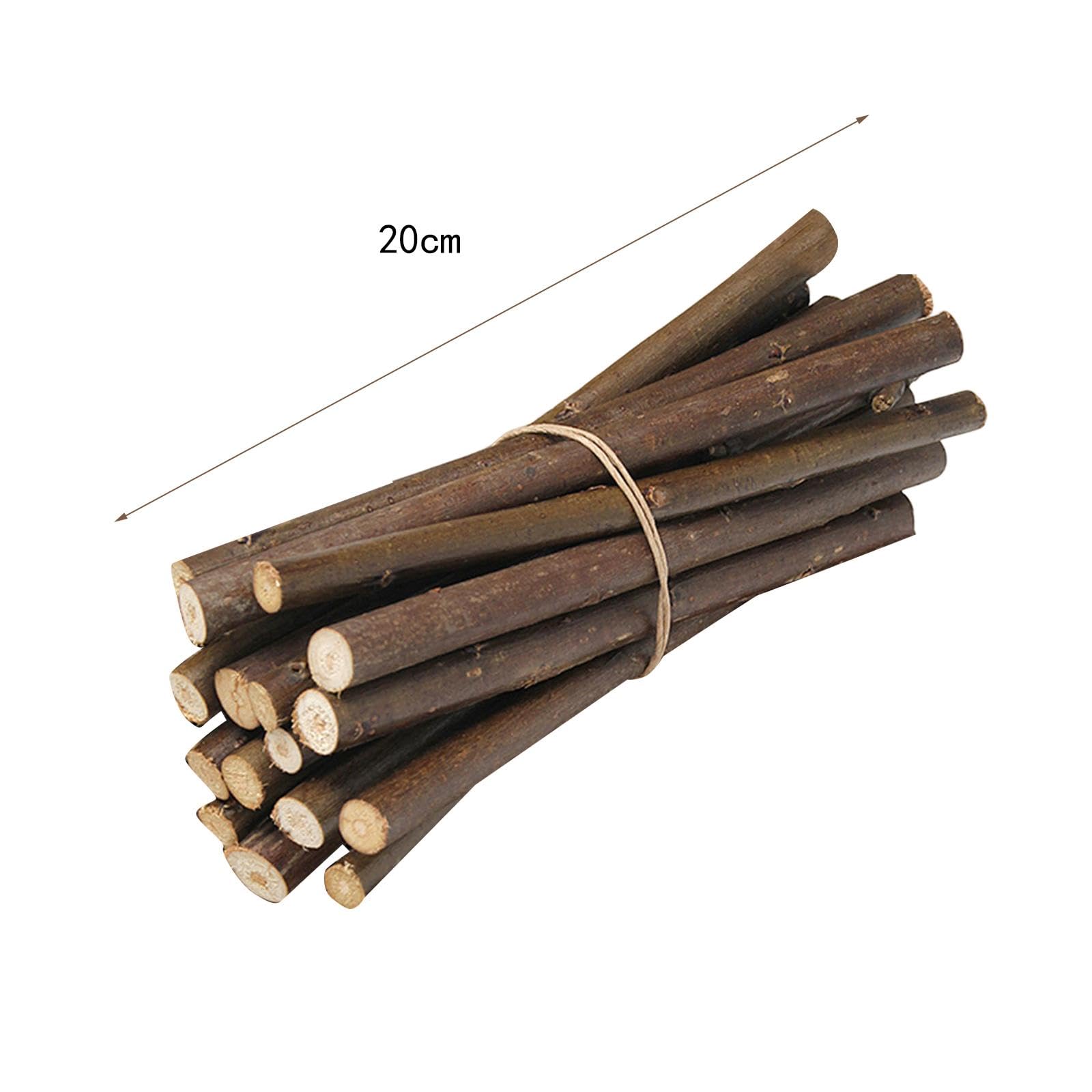 Amazon｜TISHITA 50 個の木製小枝クラフト小枝装飾品素朴なカード作成