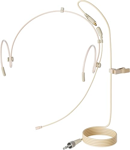 Professional auricularmicrófono inalámbrico de cabeza JK MIC-J 071S para sistema inalámbrico Sennheiser  Micrófono omnidireccional  Superligero,