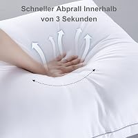 Set 2 perne BedStory 80x80 cm, cu umplutură reglabilă din microfibră, 1500 g, perne moi lavabile pentru dormit pe o parte, pernă pentru canapea 5