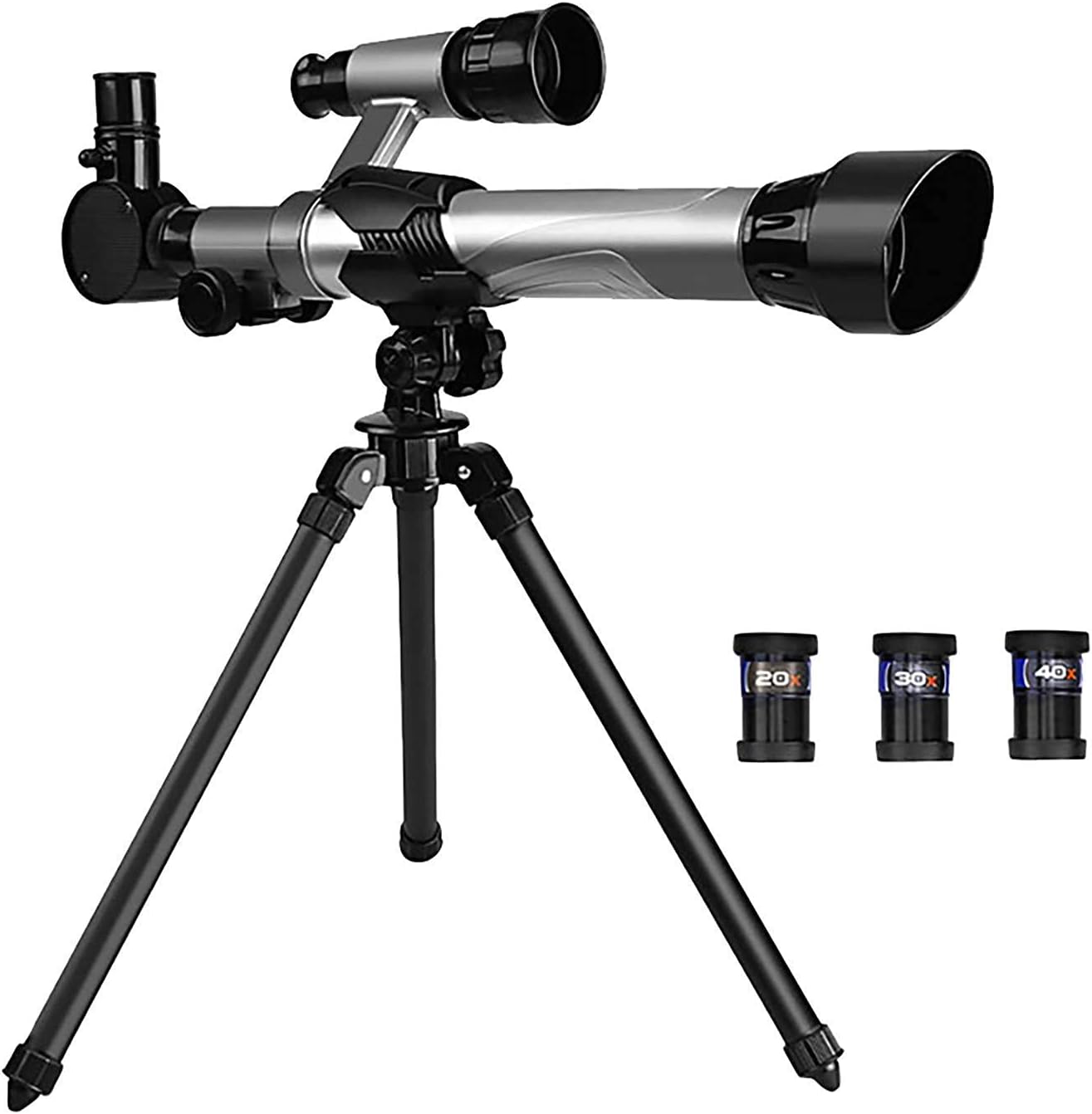 Adults Kids Monocular Telescope with Tripod 50mm Aperture Refractor Telescope Floor Standing Best Portable Telescope Beginner Gift for Space Observation Stargazing Telescope Beautiful Home