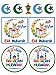 40+ Colorful Eid and Ramadan Fun self Adhesive Sticker Set for Gifts and Crafts