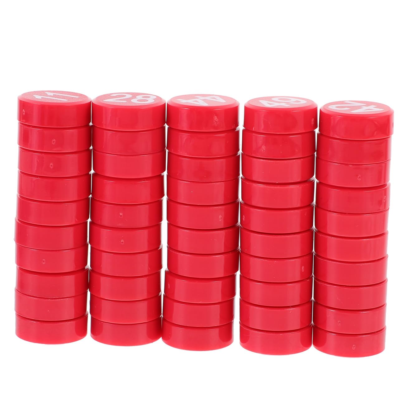 Operitacx 50pezzi Magneti per Frigorifero Forma Adorabile, Resina e Magnete Potente, Decorazioni Creative Rosse per Casa