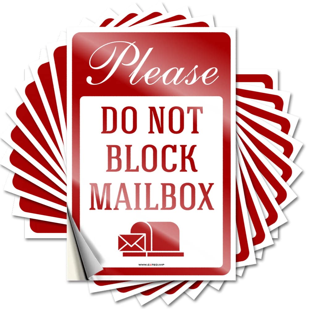 Fzfn Colour Sweet, Stickers Funny Bumper Quote Stickers, Funny No Residue Decals For Luggage | Adults Party Favor Custom Please Do Not Block Mailbox(12X18cm)