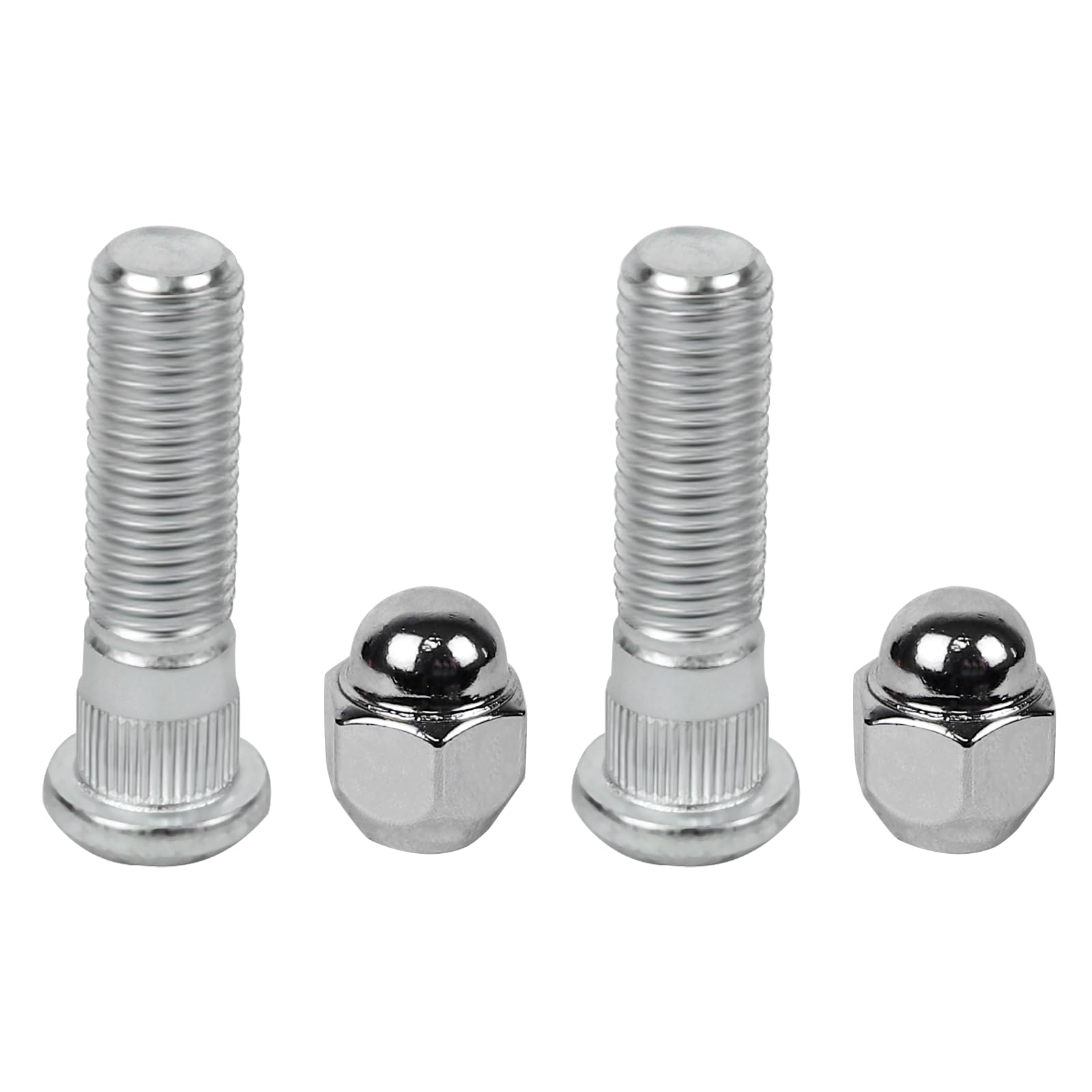 2 Sets M12x1.5 Wheel Stud Bolts &amp; Wheel Lug Nuts Kit, Replace 52950-14140 52950-M1000, Wheels Lug Stud Nut Set for Front/Rear Wheels, Compatible with Santa Fe Sonata Forte Rio