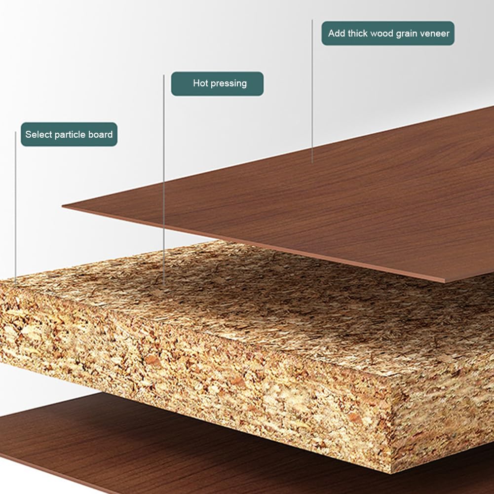 3 Tier Druckertisch Mit Rollen, DruckerstäNder Aus Holz & Metall Druckerwagen, Servierwagen Druckerregal für Dokumentenablage Drucker Kopierer Scanner Zuhause BüRo, 55 x 40 x 99 Cm, Rustikales Braun