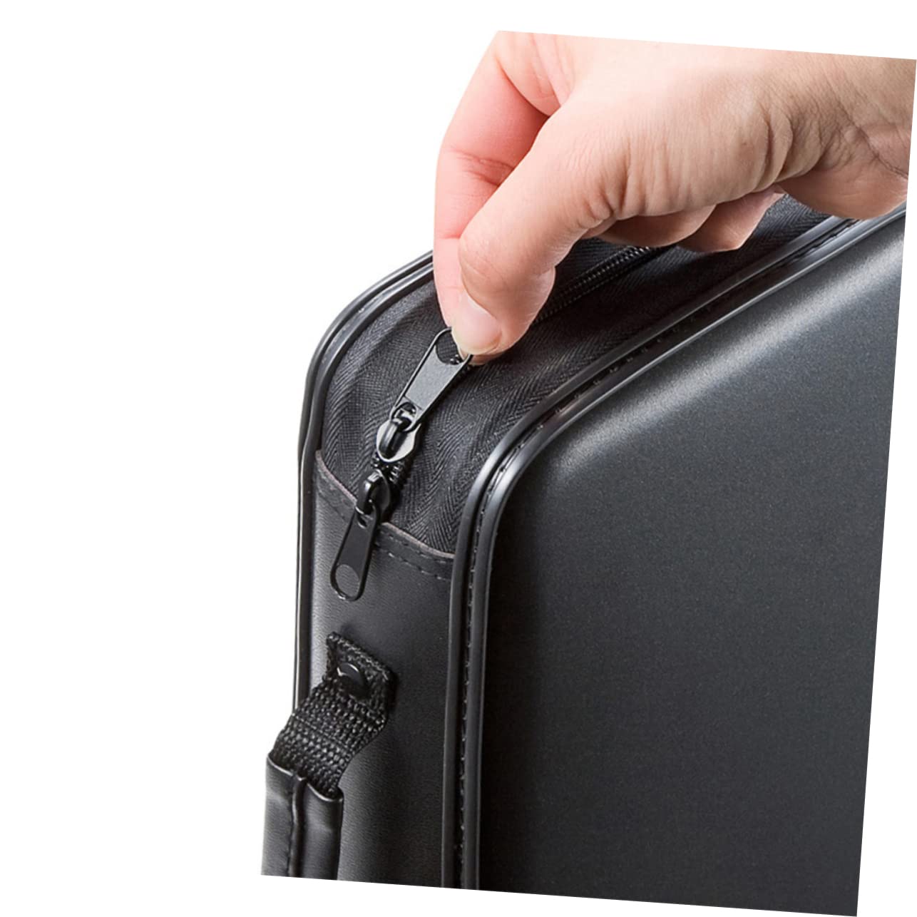 Hemobllo Custodia per CD Cerniera in Plastica Porta CD per Casa Custodia per Dvd Esterna Grande Capacità Leggero e Portatile Protezione da Polvere e Graffi