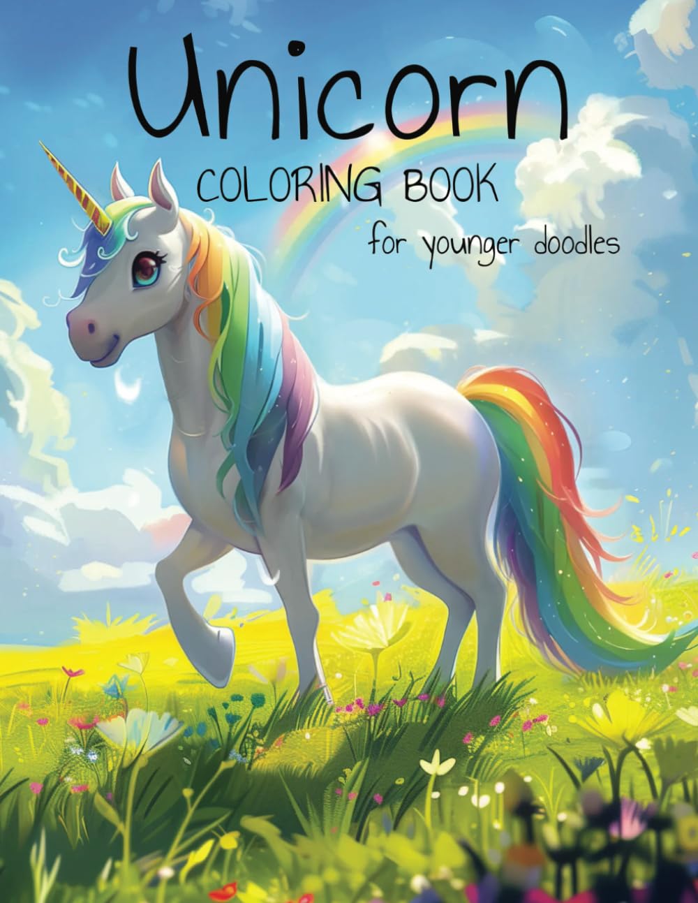 Unicorn Coloring Book: For Younger Doodles