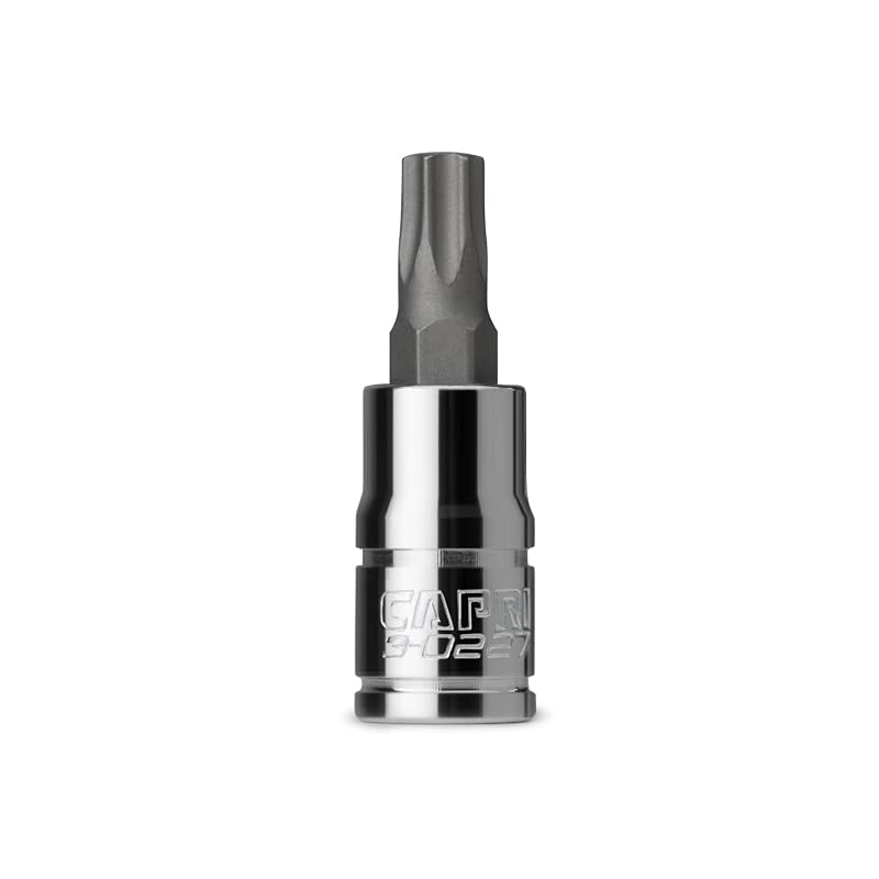 Soquete com Ponta Estrela T30 Capri Tools 3-0227, Encaixe de 6,35 mm (1/4 pol.)