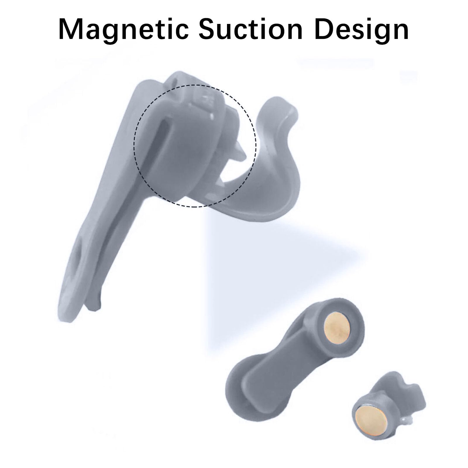 Clip Magnétique Pour Tube D'Hydratation - 2 Pièces - Pour Sac à Dos, Randonnée, Cyclisme - Fixation Aimantée