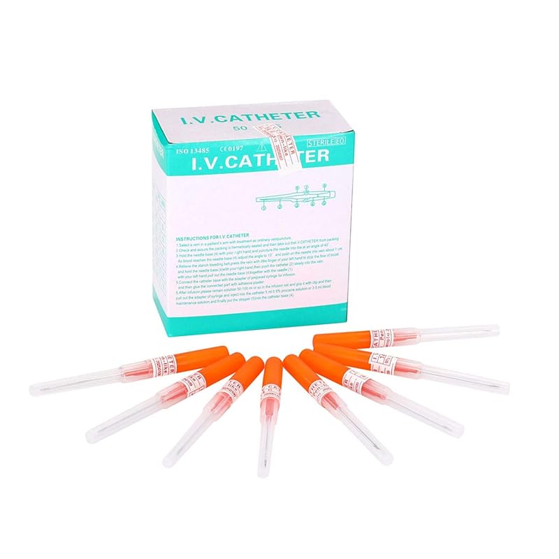 Agulhas para piercing 14G com cateter, Generic, pacote com 50 unidades