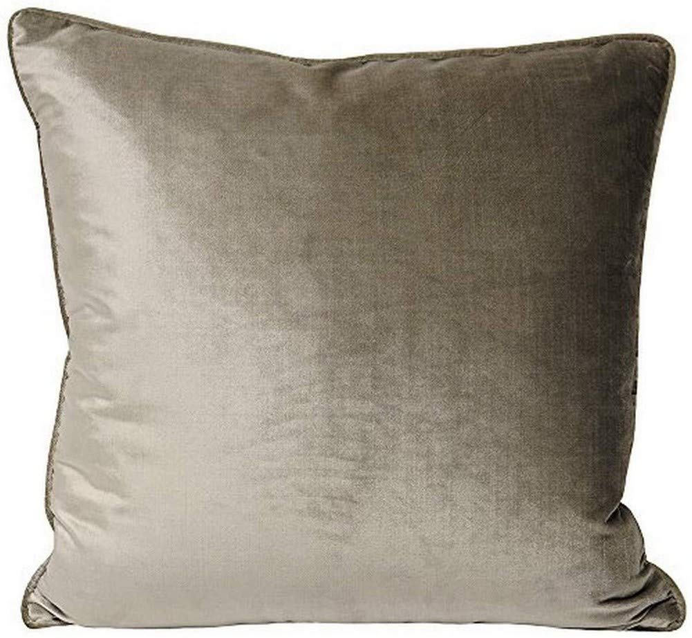 Paoletti Luxe Velvet Piped Polyester Filled Cushion from B&Q