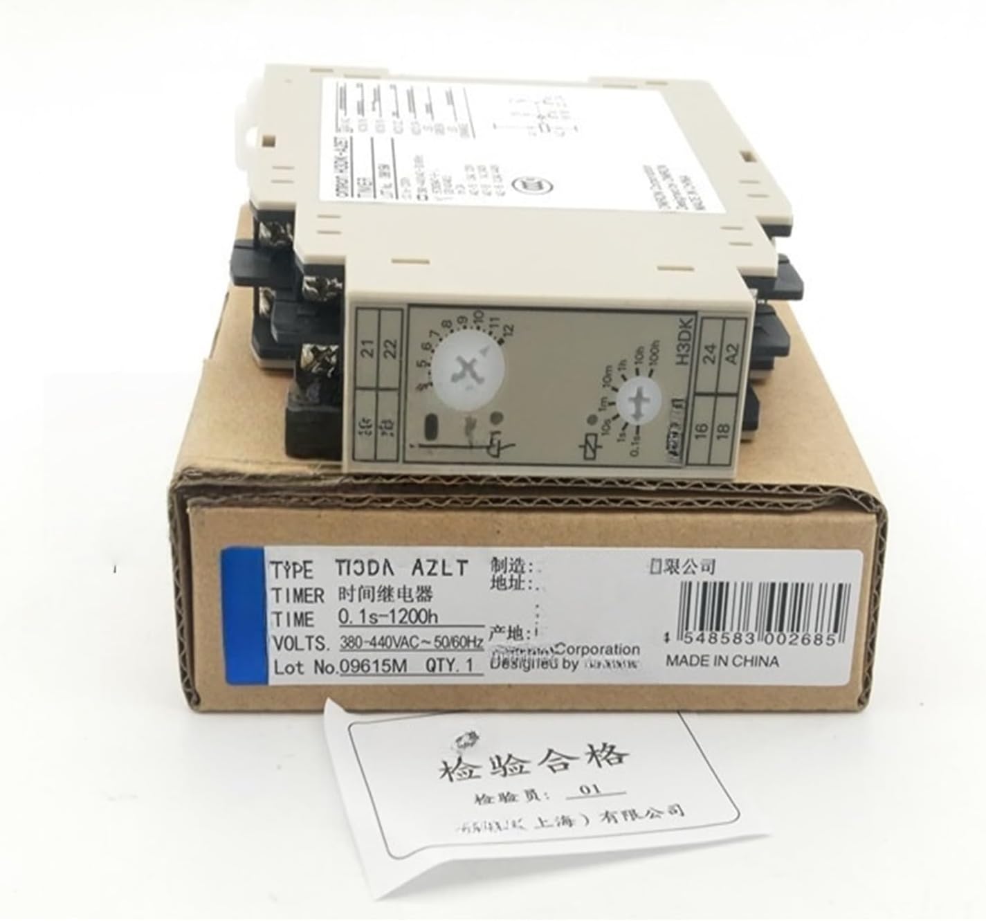 Mechanivis H3DKZ-A2 Time Relay Packaging