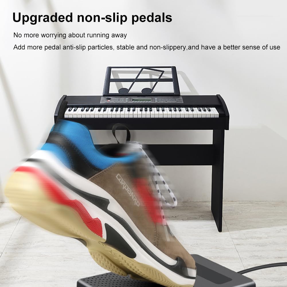 Pedal Sustain,Pedal de Sustain Universal,Sustain Pedal de Piano,Pedal de Sustain Teclado,Pedal de Piano Electrónico,Pedal de Teclado Portátil 6,35,Pedal de Sostenido Universal,Pedal de Resonancia
