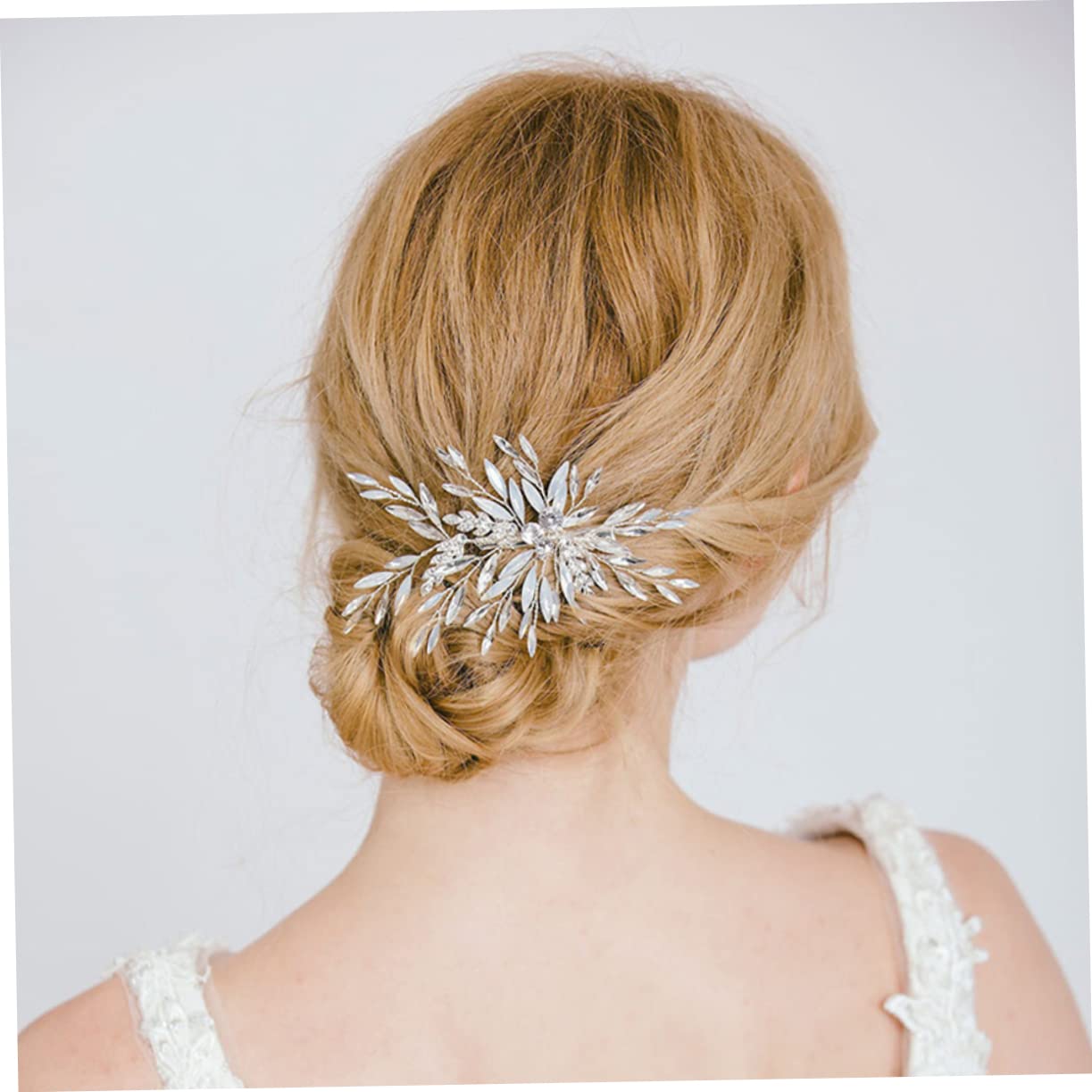 Healeved 3piezas Clip Para Cabello De Strass Forma De Accesorio Nupcial Elegante Para Bodas y Fiestas Para Mujeres y Niñas Diseño Ligero y Cómodo