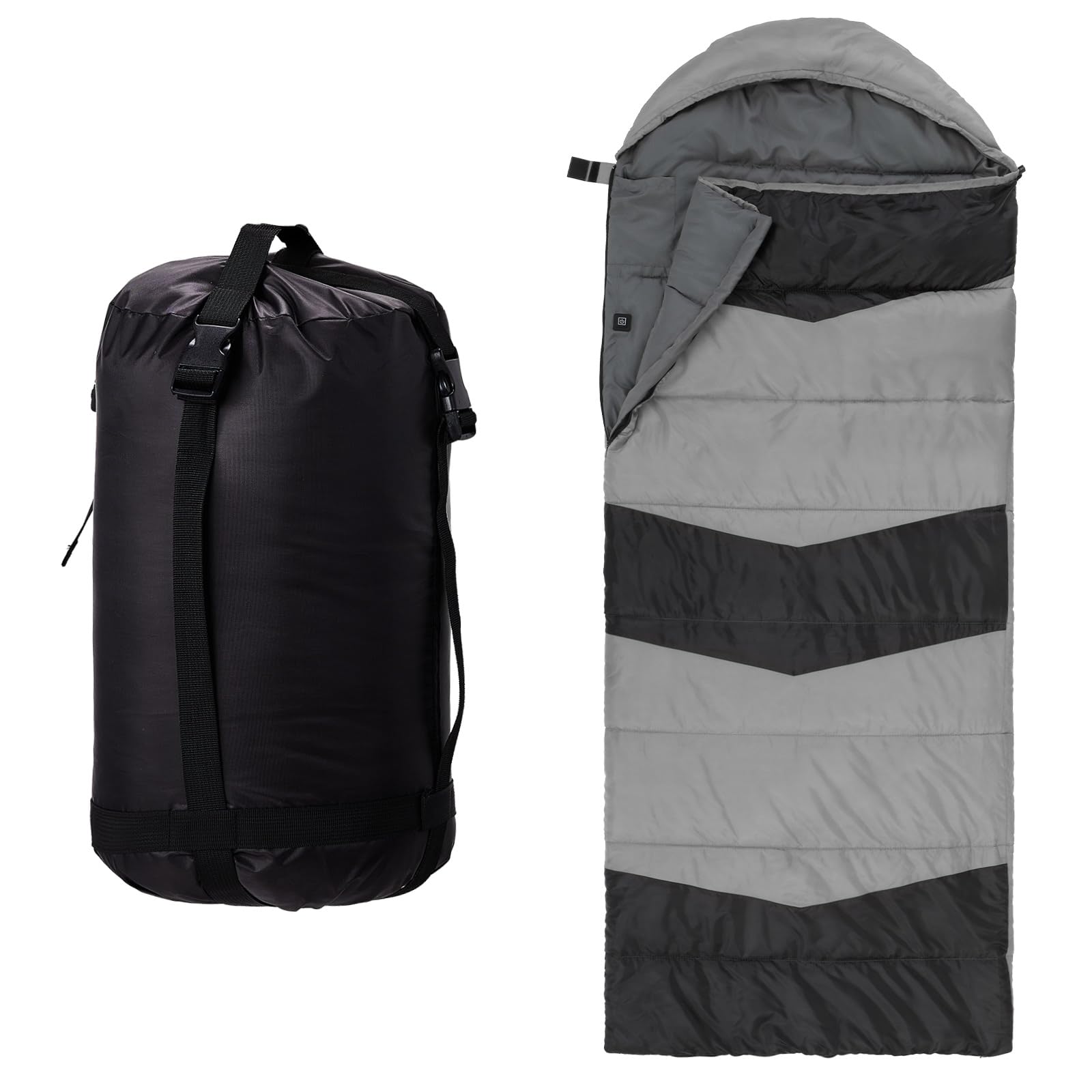 Vasitelan Heated Sleeping Bags for Adults Backpacking Camping Sleeping Bag with 3 Adjustable Heating Levels Lightweight Compact Camping
