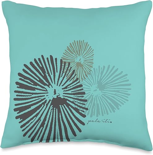 Miniatura 1 de 'Opihi Teal - Pala'ili Almohada de tiro 16x16, multicolor