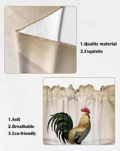 Miniatura 5 de Cortina con estampado de girasoles amarillos de verano, cenefas de cocina con bolsillo para barra, par de cortinas con dobladillo para barra,