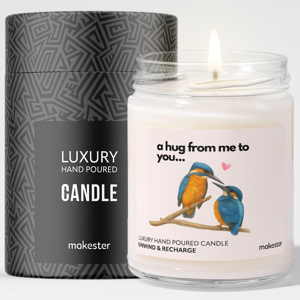 Kingfisher Gifts - Luxury Soy Wax - Vanilla, Jasmine, Sugared Almond - Makester, White