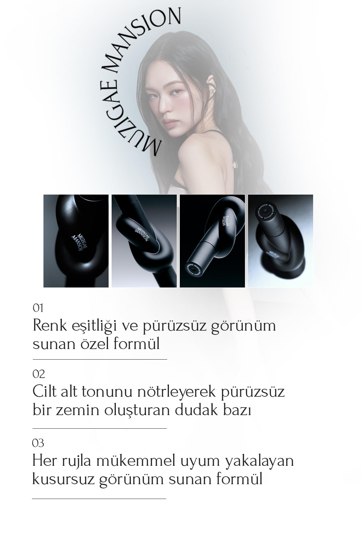 MUZIGAE MANSION Renkli Dudak Bazı&Tint Tie Up Cover Tint (08 Spring Shower)