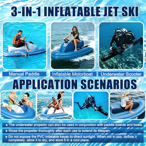 Jet ski électrique et bateau pneumatique avec commande 10 vitesses Nothruster