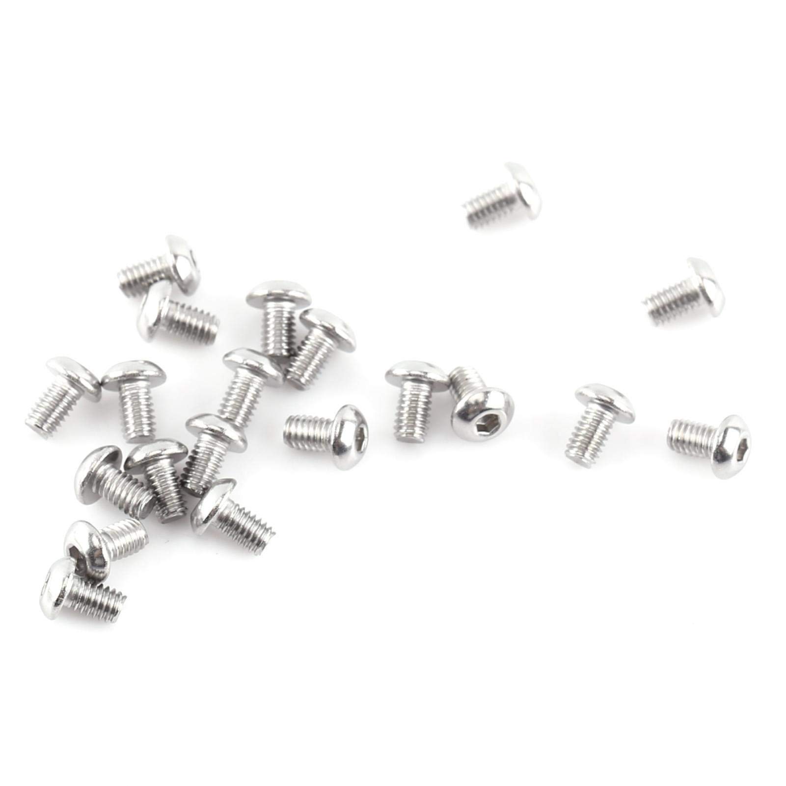 Akozon M2.5 - Set di 300 viti assortite per viti esagonali, testa in acciaio inossidabile A2 con dadi M2,5 x 4/5/6/8/10/12/16/20 mm (testa bombata)