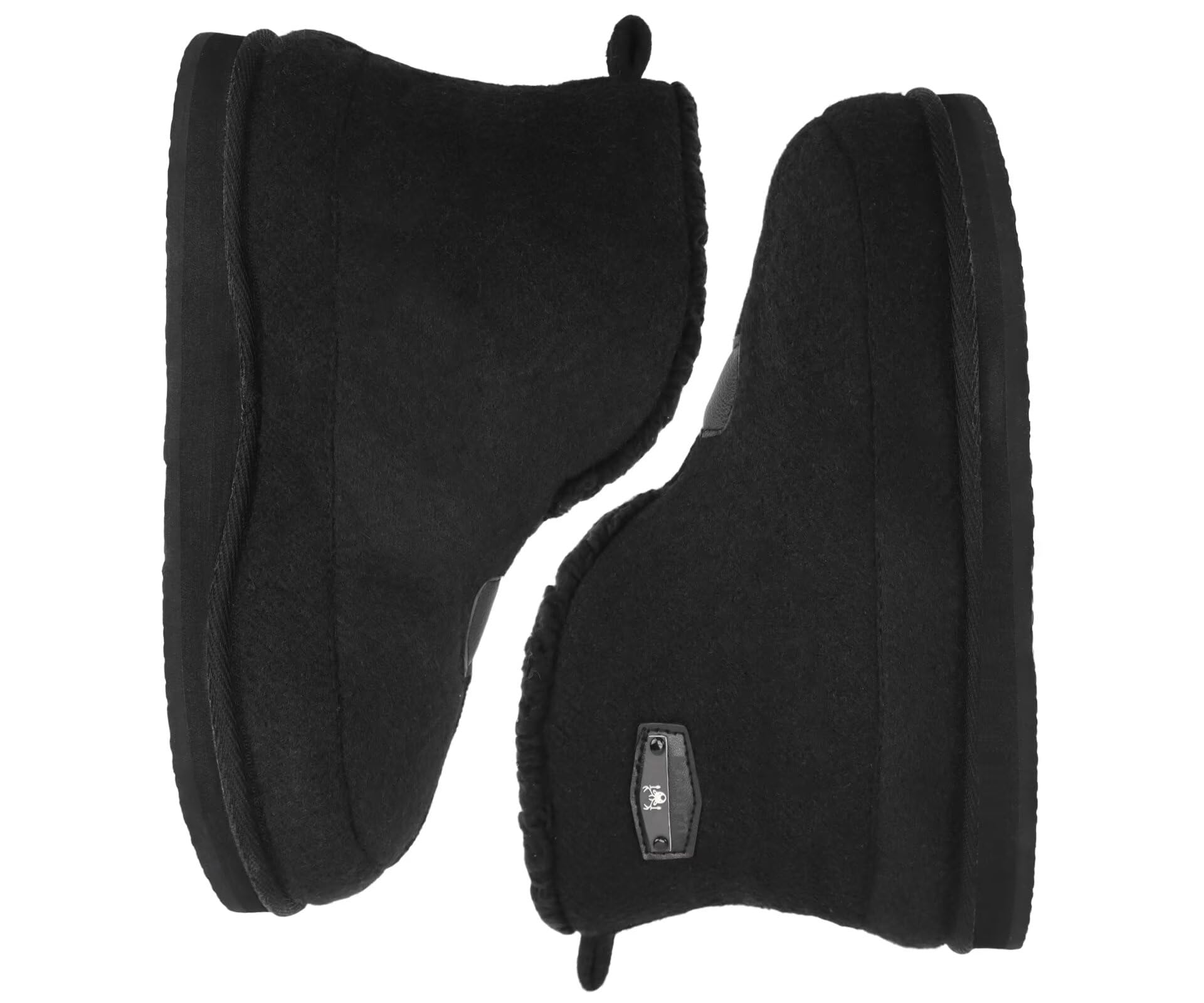 KuaiLu Pantofole Stivaletto Uomo Invernali Babbucce Calde Peluche Pelose Foderata Chiuse Pantofola Stivali Casa Comode Memory Foam Slippers con Indoor outdoor Antiscivolo Suola