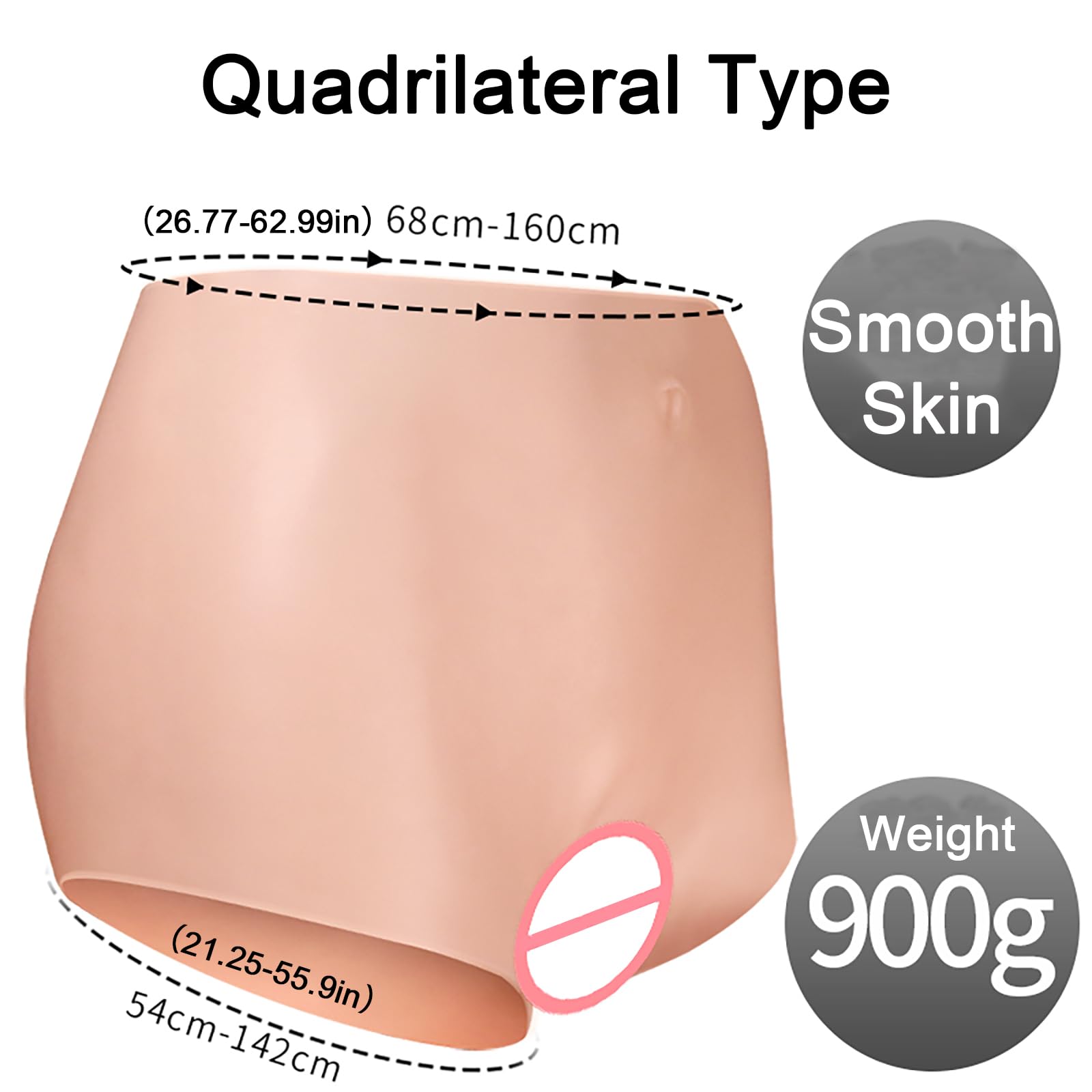 Crossdresser Men's Hiding Gaff Silicone Vagina Panties for Transgender Crossdresser Cosplay Drag Queen Fake Pussy for Men Role Play