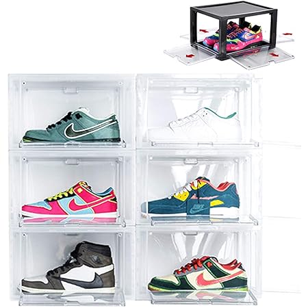 Amazon Otyty コレクションケース シューズボックス 収納ボックス ディスプレイケース 収納ケース スニーカー収納 陳列棚 陳列ケース クリアボックス 衣装ケース フィギュア収納 省スペース プラスチック クリア フィギュア ふた付き おしゃれ クローセット 化粧品収納