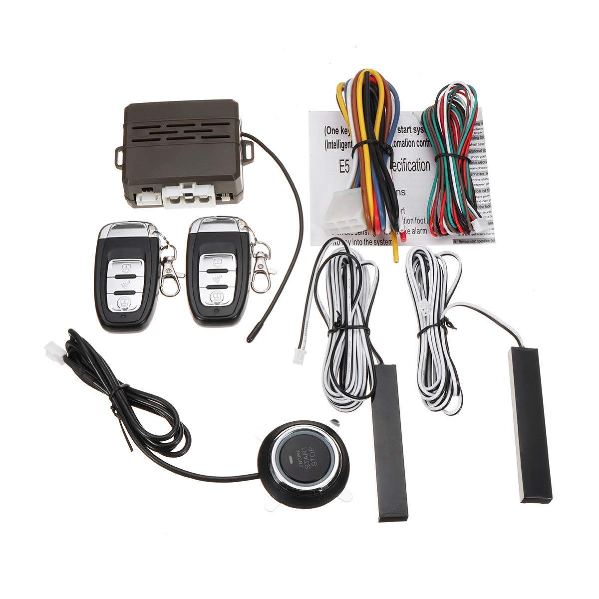 NICOLIE Mulitifuntion Smart E Modèles Télécommande Alarme De Voiture Système De Démarrage Bouton Poussoir