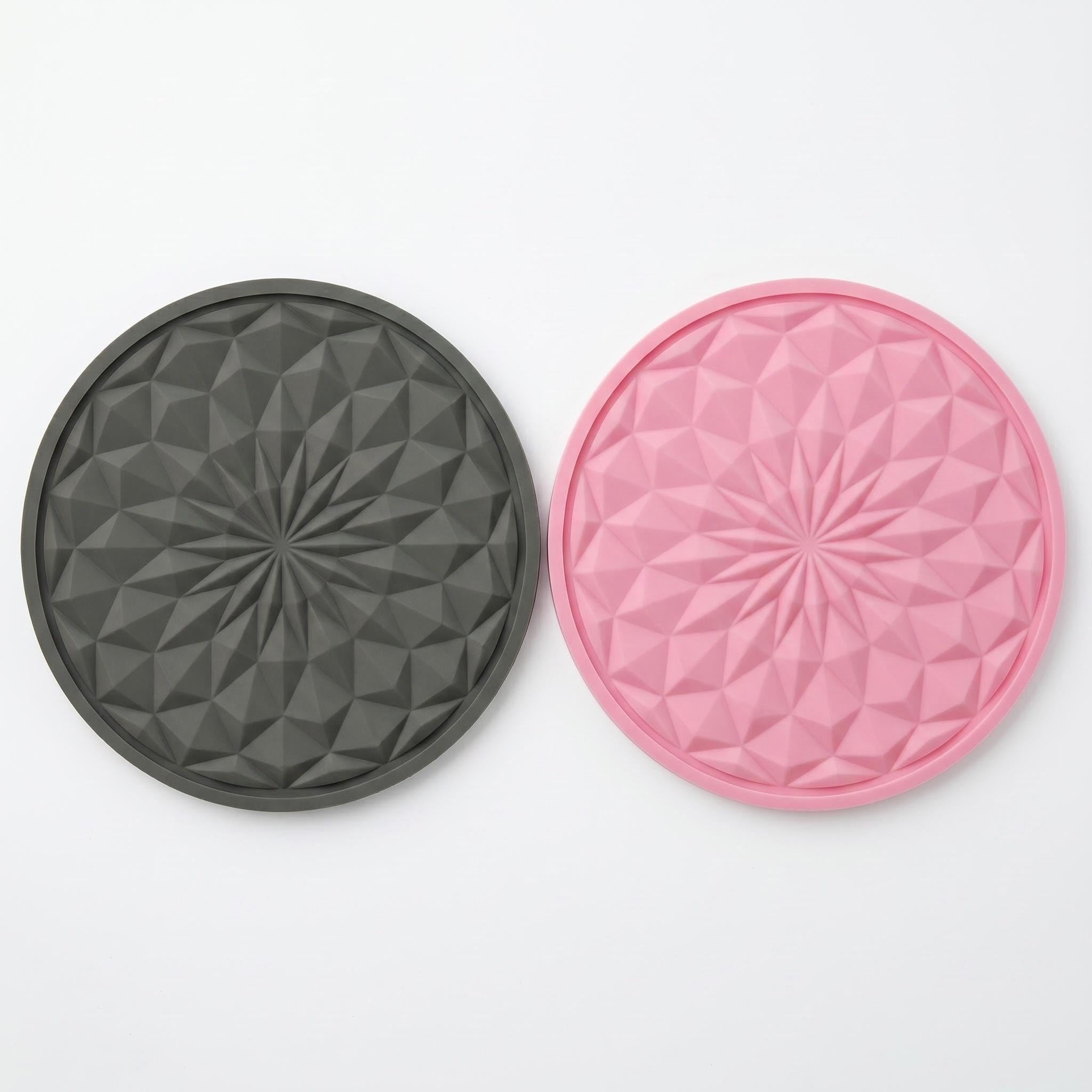 QIANSSE 2 Pack Silicone Car Cup Holder Coasters