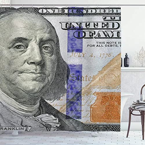 Money Shower Curtain USA Money 100 Dollar Bill Shower Curtain Vintage US One Hundred Dollars Cash Bathroom Decor,Waterproof Polyester Cloth Fabric Shower Curtains Sets with 12 Plastic Hooks,72"x72" Money Shower Curtain USA Money 100 Dollar Bill Shower Curtain Vintage US One Hundred Dollars Cash Bathroom Decor,Waterproof Polyester Cloth Fabric Shower Curtains Sets with 12 Plastic Hooks,72"x72"