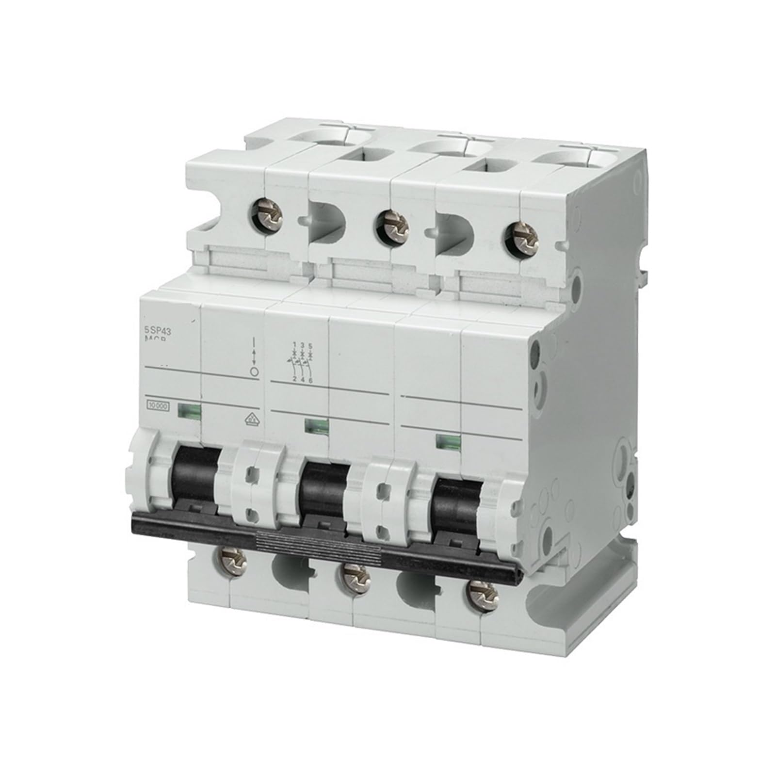 Disjoncteur miniature 5SP4 3P B100 10KA triphasé pour tableau électrique