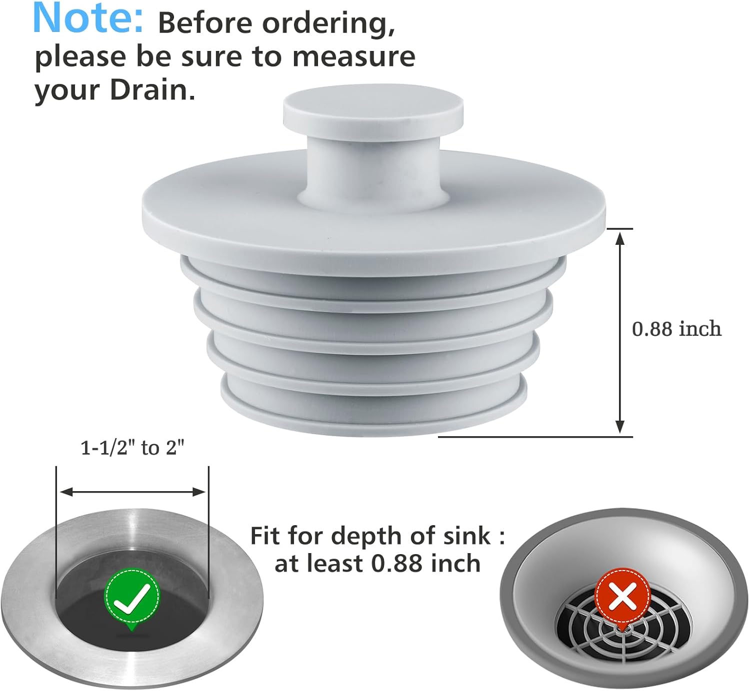 Bathtub Sper Sink Sper Tub Plug Bathroom Shower Drain Plug