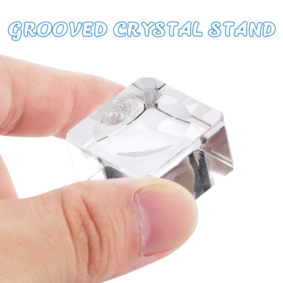 VOSAREA Crystal Ball Base 3cm Glass Stand for Educational Models Clear No Bubbles No Distortions