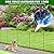 10 Panels Garden Fencing Animal Barrier, 33 in(H) X 24 ft(L) Dog Fence Outdoor for Yard Rustproof No Dig Decorative Tall Garden Fence Metal Wire Panel Border Patio Rabbit Ground Stakes Fencing