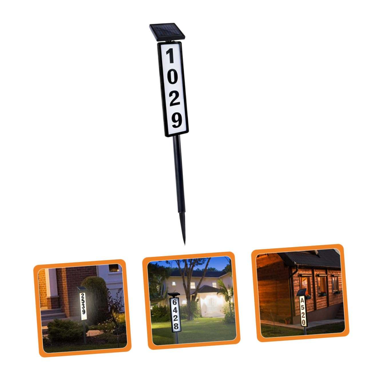 Lampada Solare per Numeri Civici da Esterno Luce LED a Doppia Temperatura per Giardino e Insegne Stradali Facile Installazione Resistente e Decorativa per Casa e Cortile