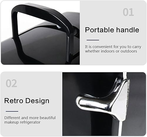 Miniatura 5 de AZICYN Mini refrigerador termoeléctrico portátil de 4 litros y calentador para el cuidado de la piel, refrigerador de belleza ecológico para