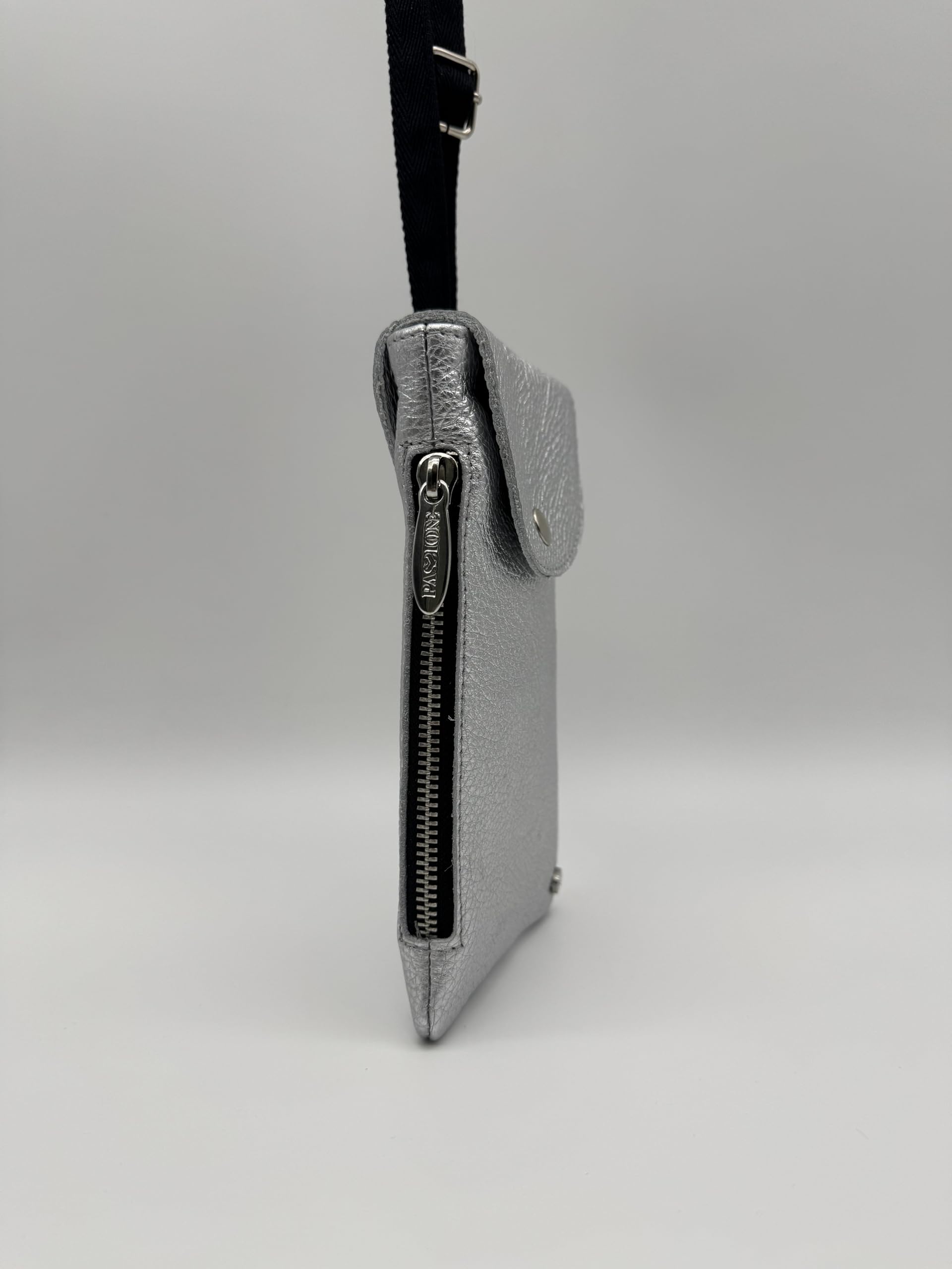 Schutzhülle, Case, Handyhalter, Wallet, Universal aus echtem Leder - Maße 20 x 11,5 x 1,5 cm - Hergestellt in Italien
