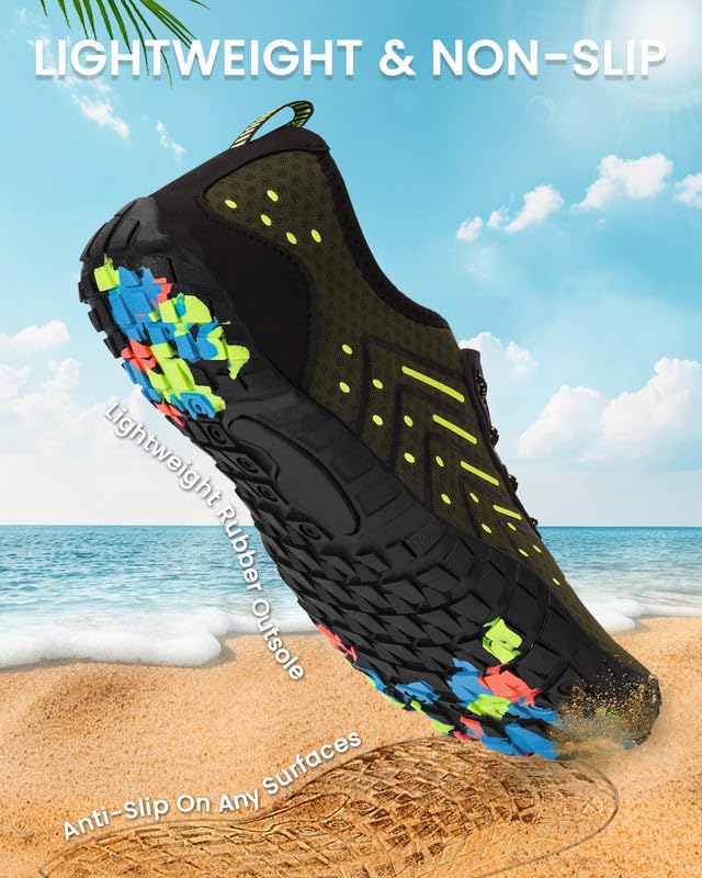 Image of Water Shoes for Women Men Quick-Dry Barefoot Shoes Breathable Aqua Socks for Swim Beach River Pool Lake Hiking Surfing Kayaking