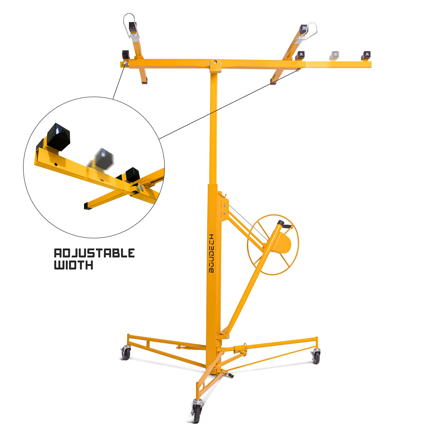 BOUDECH® LIFTER - Sollevatore pannelli cartongesso professionale con portata di 68kg e certificato CE. Alzalastre e alzapannelli richiudibile controsoffittature.