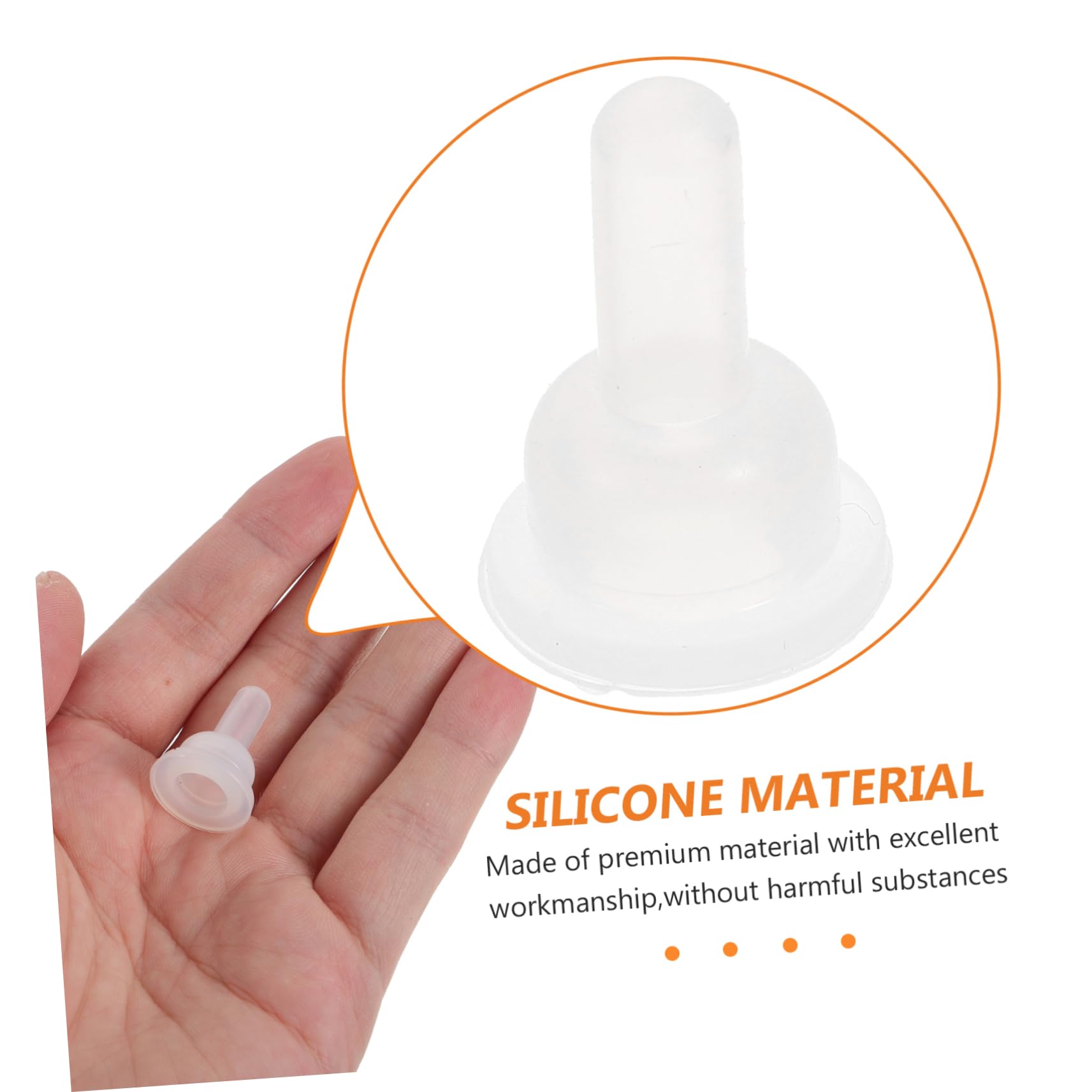 TOYANDONA 40Pcs Silicone Pet Feeding Nipples Durable Rabbit Chinchilla Pacifiers Food Grade Silicone Replacement Nipples for Pets