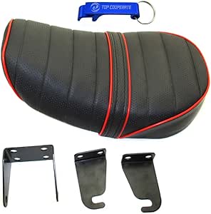 Mini Bike Sitz Kunstleder | Für Honda Z50 Monkey Bike | Wasserdicht & Rutschfest | Mit Montagehalterung