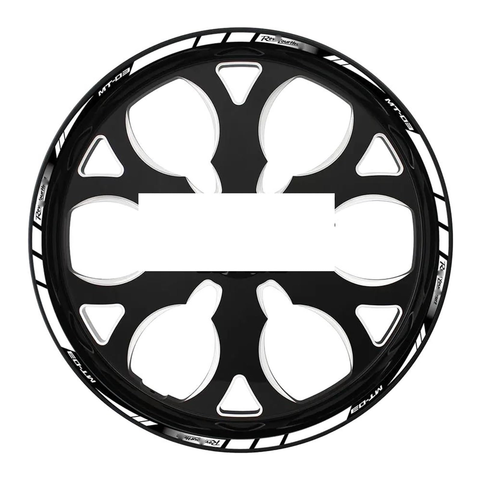 Applique for for MT03 MT-03 Mt03 Motorcycle Reflective Sticker Inside of Hub Decals Rim Stripe Tape Waterproof(2)