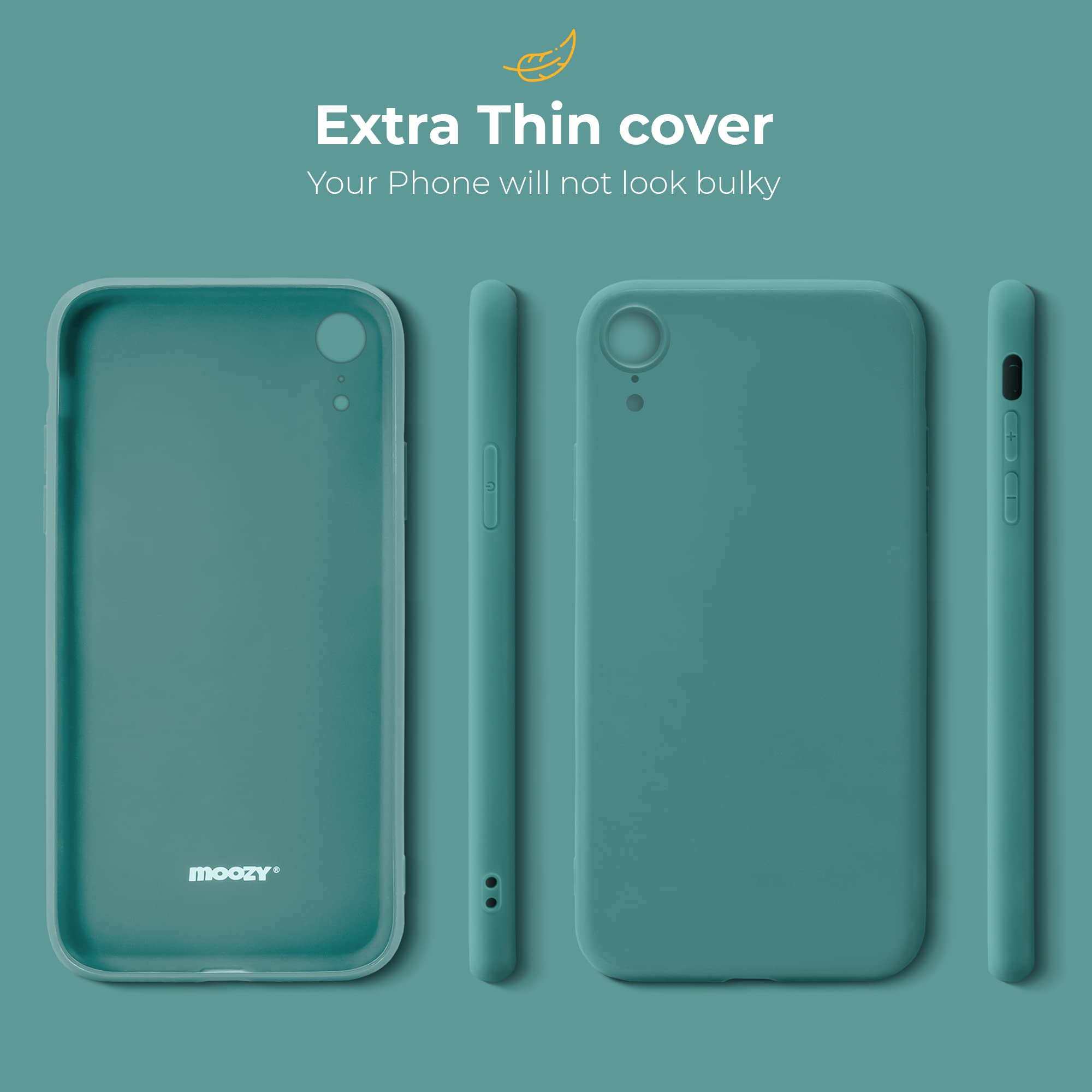 Minimalist Series Silicone Case for iPhone 14, Blue Grey - Matte