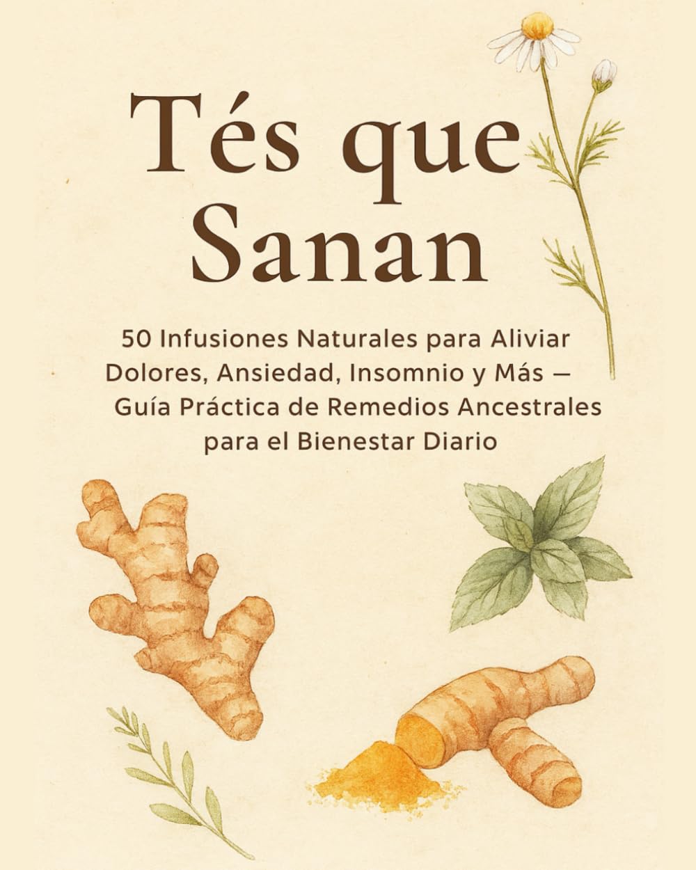 Tés que Sanan: 50 Infusiones Naturales para Aliviar Dolores, Ansiedad, Insomnio y Más – Guía Práctica de Remedios Ancestrales para el Bienestar Diario