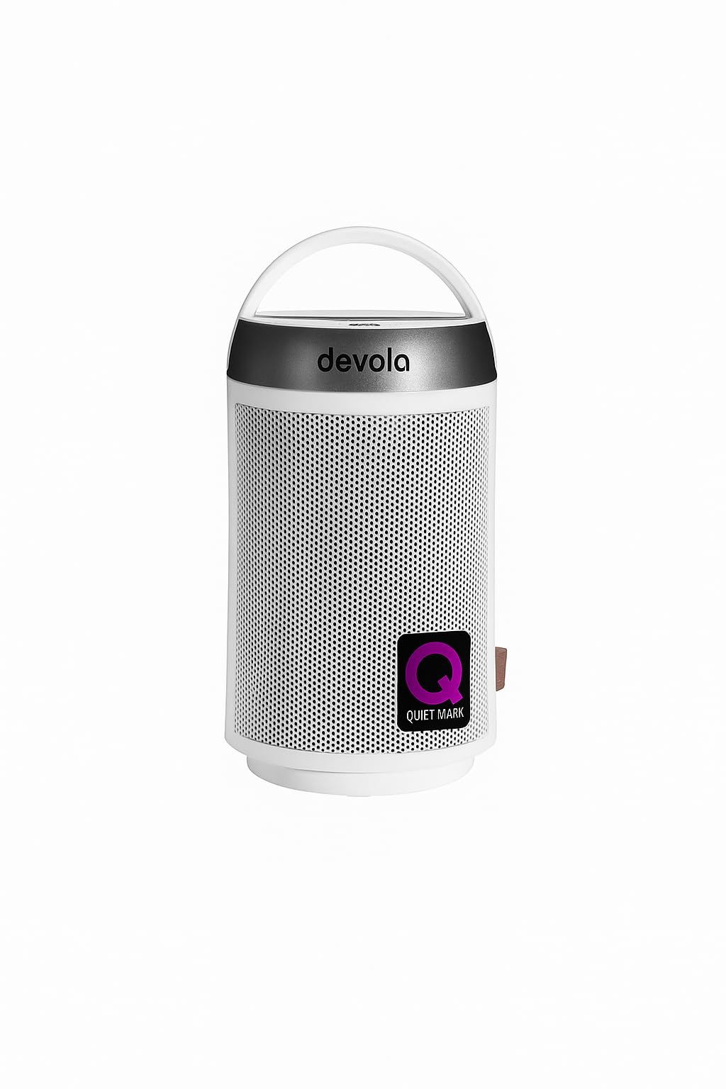 Devola 1500W Electric Space Heater, Portable Ceramic Fan Heaters With Oscillation, Tip-Over & Overheat Protection, 8 hour timer, 3 modes, Carry Handle (White & Silver)