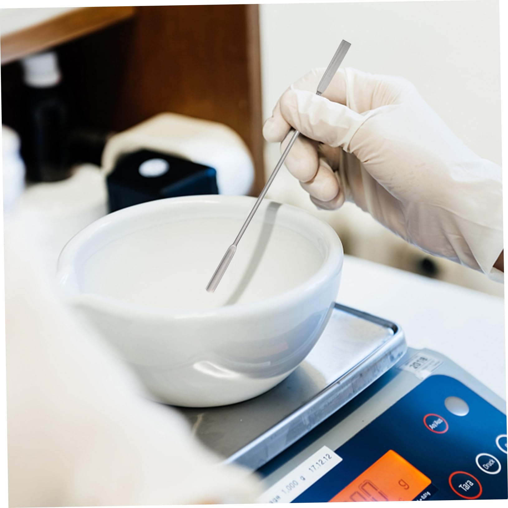 CIYODO Cm Stainless Steel Scraper Lab Kitchen Use Silver Lab Spatula Scoop Spatulas