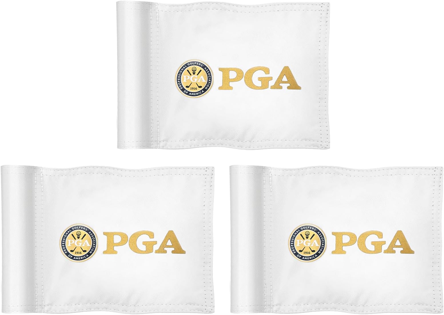 Golf Flag Mini, 8x6 Inch, Dual-Layer Silk-Printed, Fade-Resistant 420D Nylon, Tube Insert, Ideal for Backyard Practice Putting Green