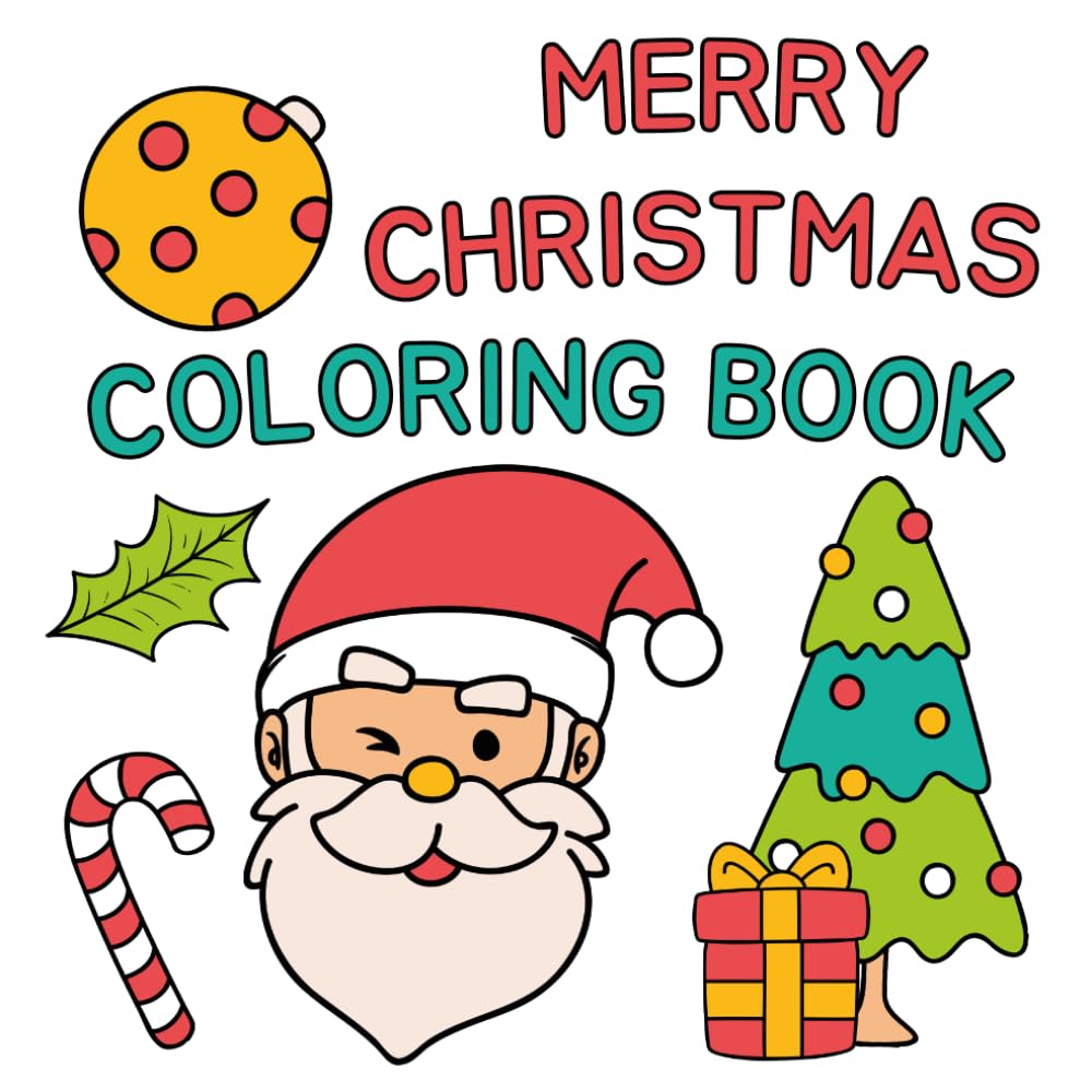 Merry Christmas Coloring Book: 44 Festive Designs for All Ages | Relaxing, Fun & Creative Holiday Coloring