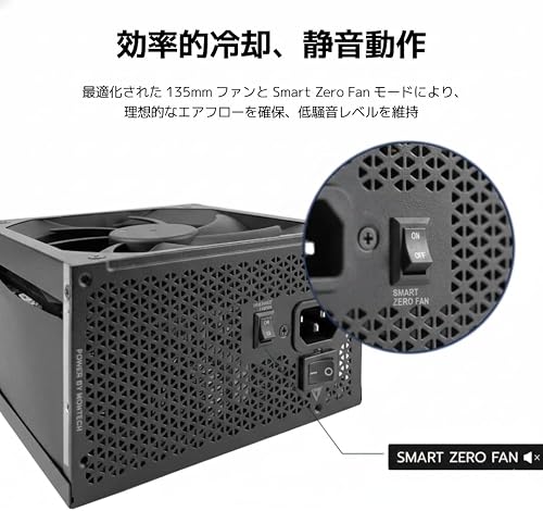 MONTECH Century II - Alimentatore ATX di fascia alta da 850 W - 80 Plus Gold & Cybenetics Platinum - Completamente modulare - ATX 3.1 e PCIe 5.1 pronto con cavo da 12 V-2 x 6-10 anni di garanzia - 10
